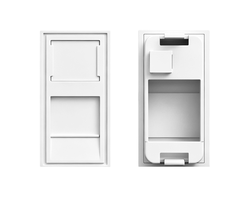 22.5×45mm Single-Port Modular Network Insert