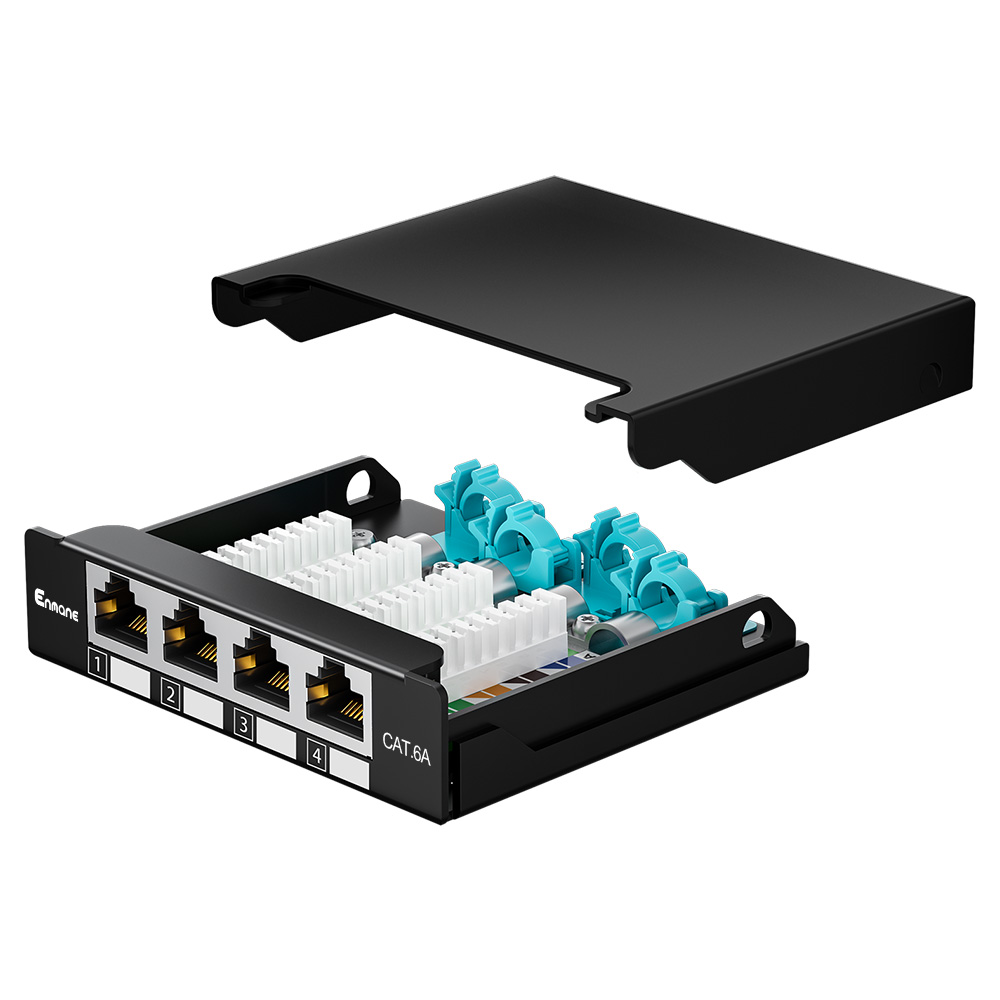 0.5U 4 Port-FTP Blank Patch Panel