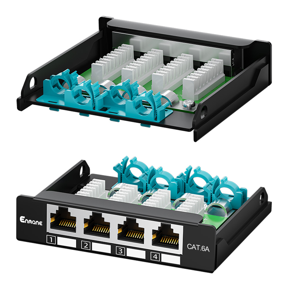 0.5U 4 Port-FTP Blank Patch Panel
