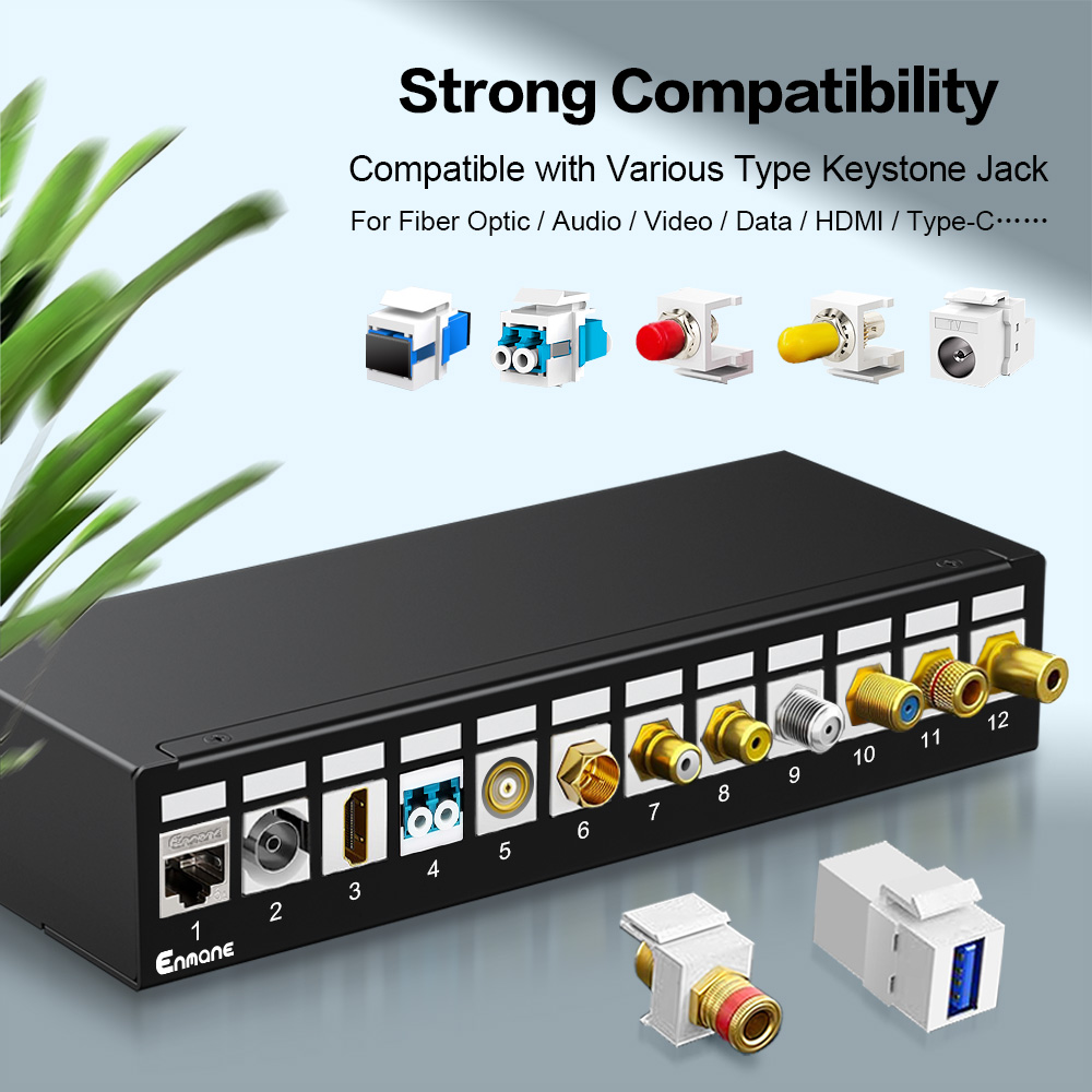 1U 12 Port-FTP Blank Patch Panel
