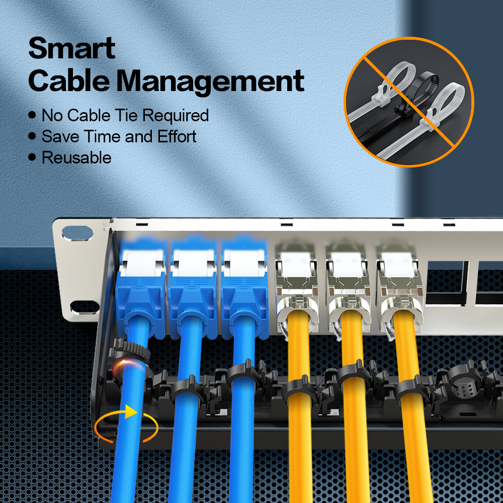 1U 24 Port-FTP Blank Patch Panel