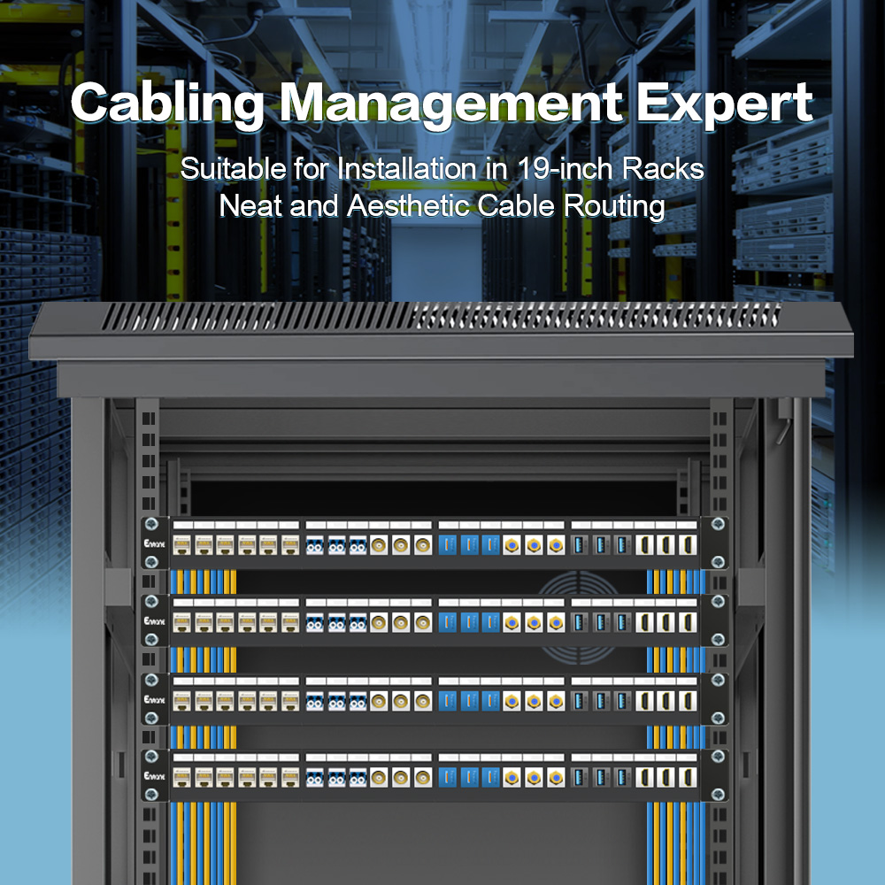 1U 24 Port-FTP Blank Patch Panel
