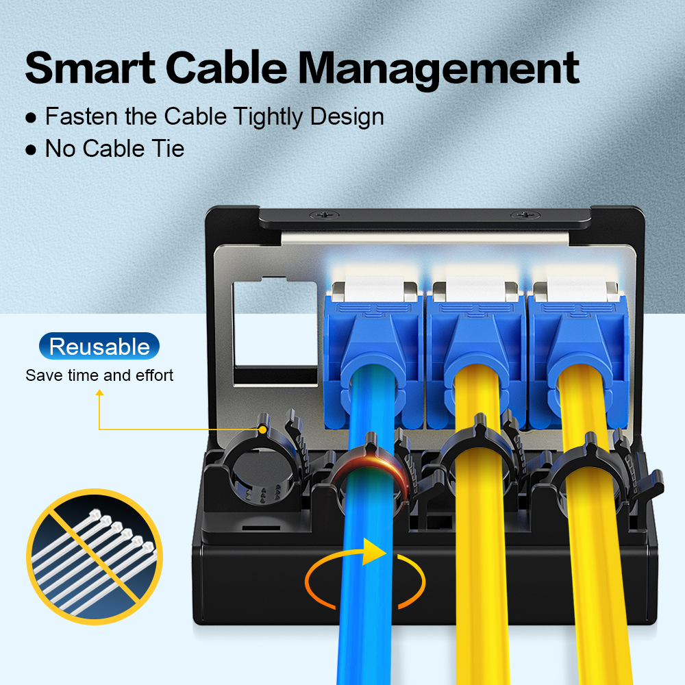 1U 4 Port-FTP Blank Patch Panel
