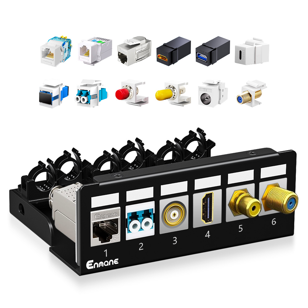 1U 6 Port-FTP Blank Patch Panel