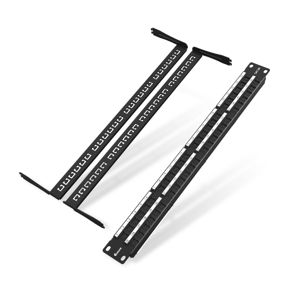 1U 48 Port Dust-proof Cat.6A UTP Patch Panel