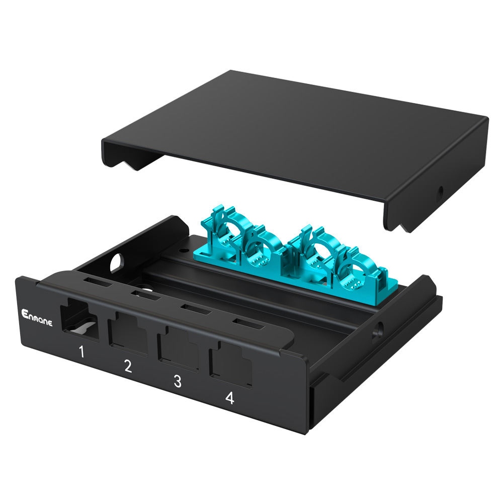 0.5U 4 Port-Blank Patch Panel