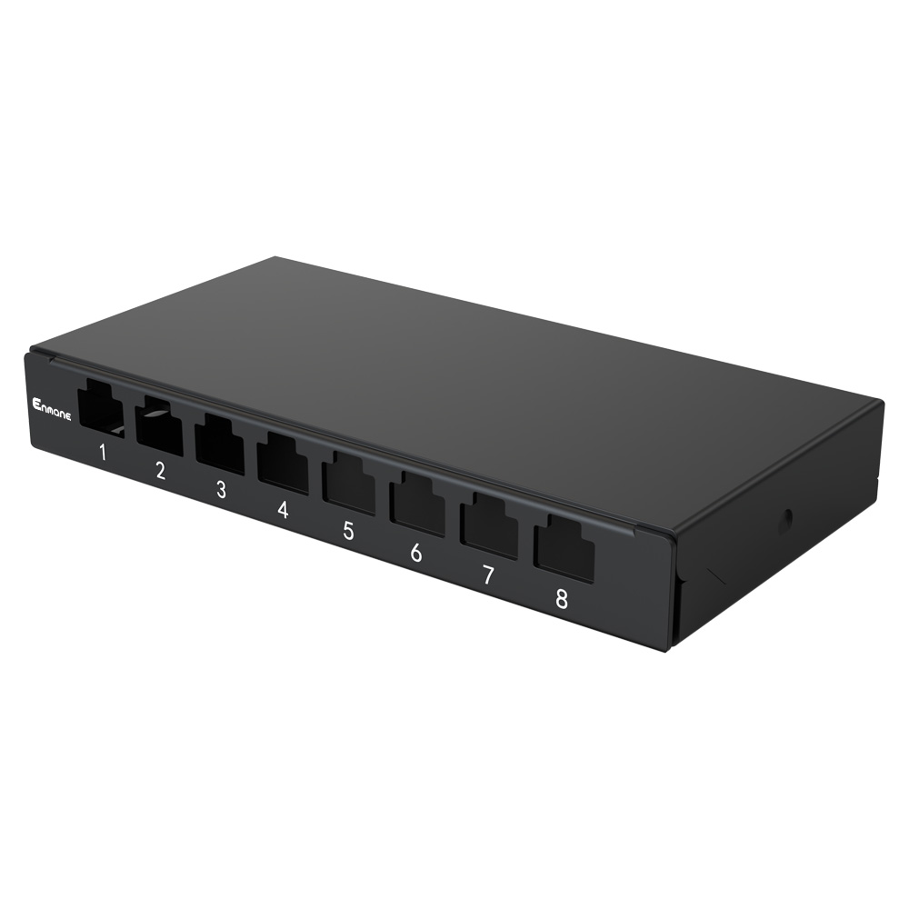 0.5U 8 Port-Blank Patch Panel