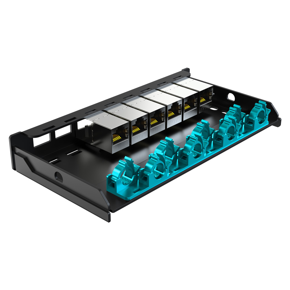0.5U 8 Port-Blank Patch Panel