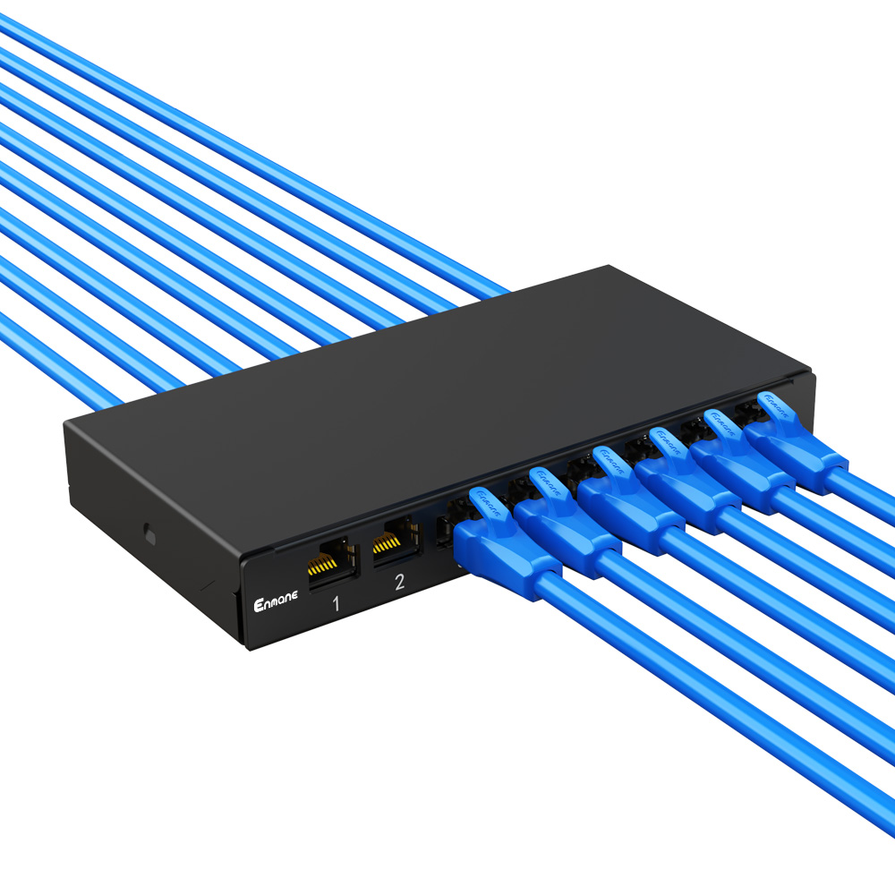 0.5U 8 Port-Blank Patch Panel