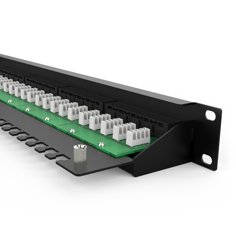 1U 25 Port Telephone Patch Panel