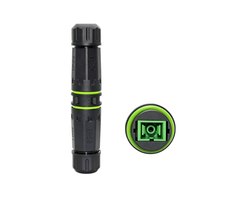 M20 IP68 SC Simplex Optical Fiber In-Line Connector
