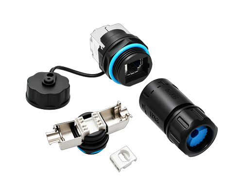 M23 Cat.6 Waterproof IDC RJ45 Connector