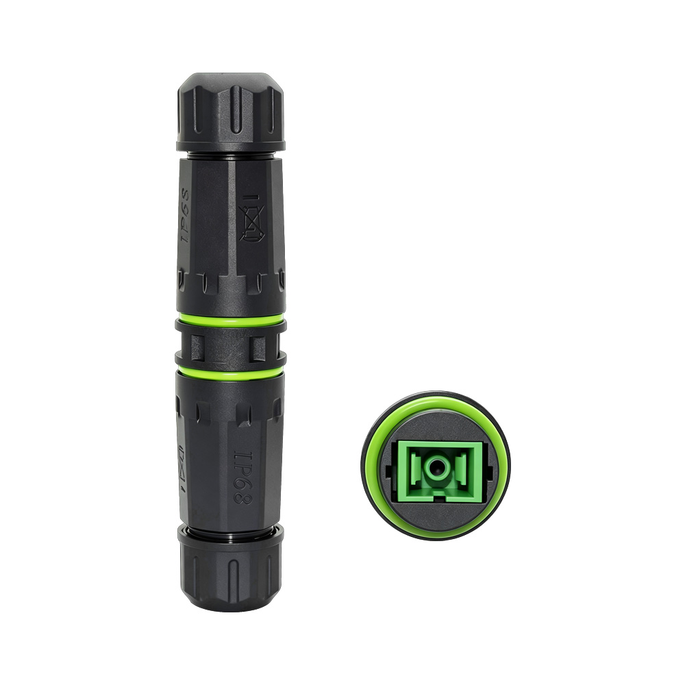 M20 IP68 SC Simplex Optical Fiber In-Line Connector
