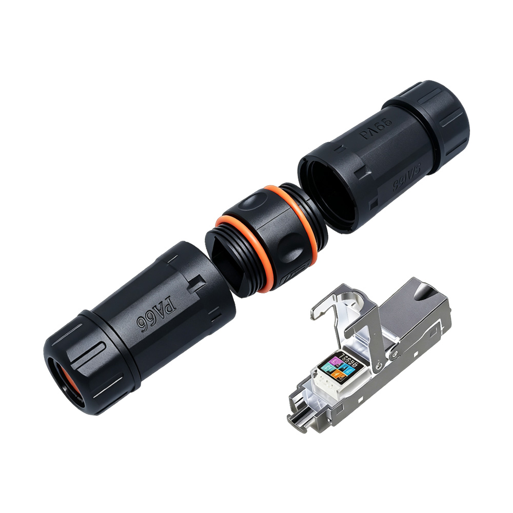 M23 Cat.6A Field-Termination Waterproof Connector