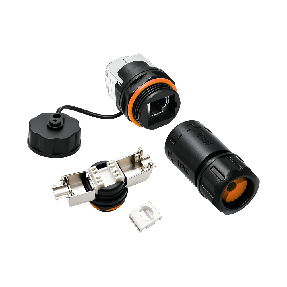 M23 Cat.6A Waterproof IDC RJ45 Connector