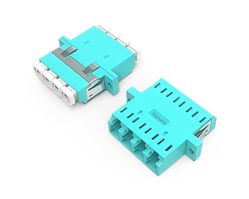 LC/APC Quad Fiber Optic Adapter