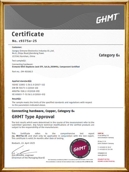 GHMT Certificate
